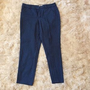 Retro Geometric Patterned Pants Blue and Black 💙